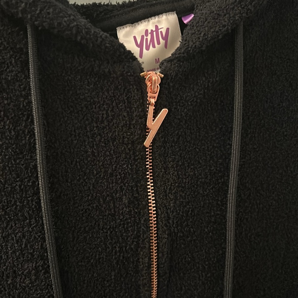 Yitty Cozy Black Onesie with Heart Pockets - Picture 4 of 12